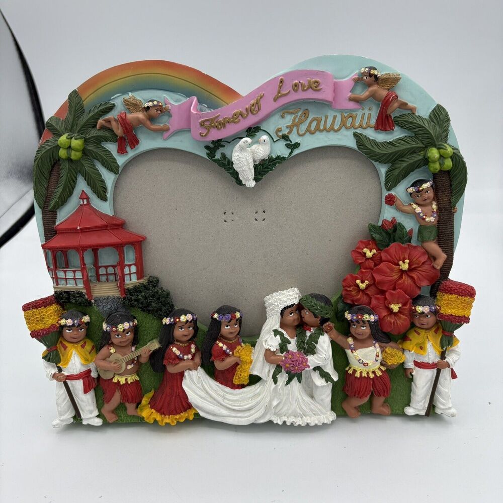 MTA‎ Hawaii 3D Picture Photo Frame Wedding Forever Love Native People Bride F1